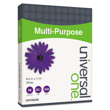 Universal® Deluxe Multipurpose Paper, 98 Bright, 20 Lb, 8.5 X 11, Bright White, 500 Sheets-ream, 10 Reams-carton, 40 Cartons-pallet freeshipping - TVN Wholesale